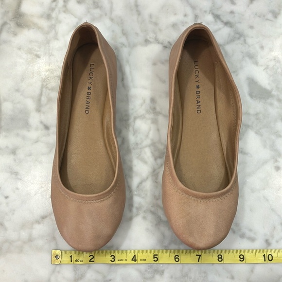 Lucky Brand Women's light tan Ballet Flats rounded toe leather size 8.5 - Picture 14 of 15